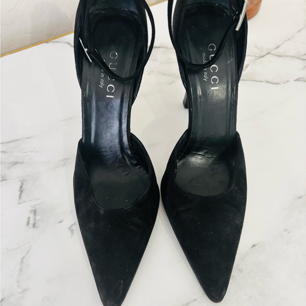 Gucci Black Suede Pumps - Picture 3 of 9